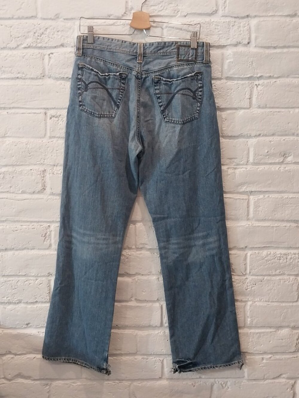 Mavi Jeans Men’s 32x32 Blue Med Wash Matt Relaxed Straight Leg Whiskering Fade. - Picture 2 of 15